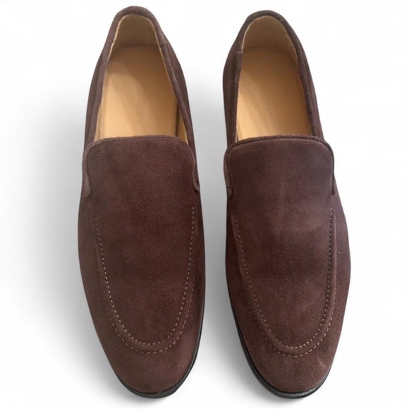 Tecovas Other - NWT Men’s Tecovas Dark Brown Suede Loafers Size US Men’s 9.5